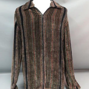 Loominus Woodstock Handwovens Chenille Mens Jacket